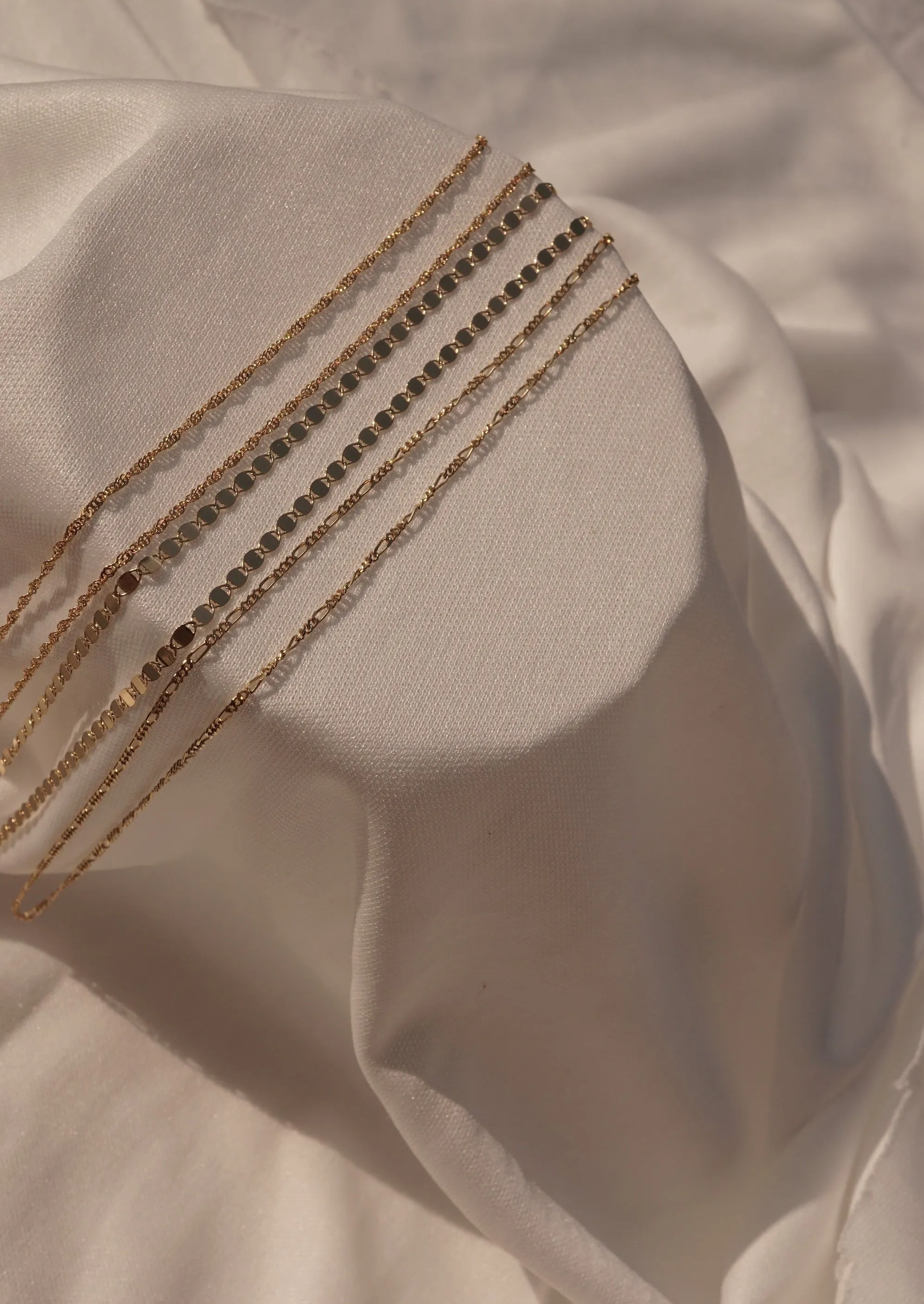 14k Gold Light Mirror Chain