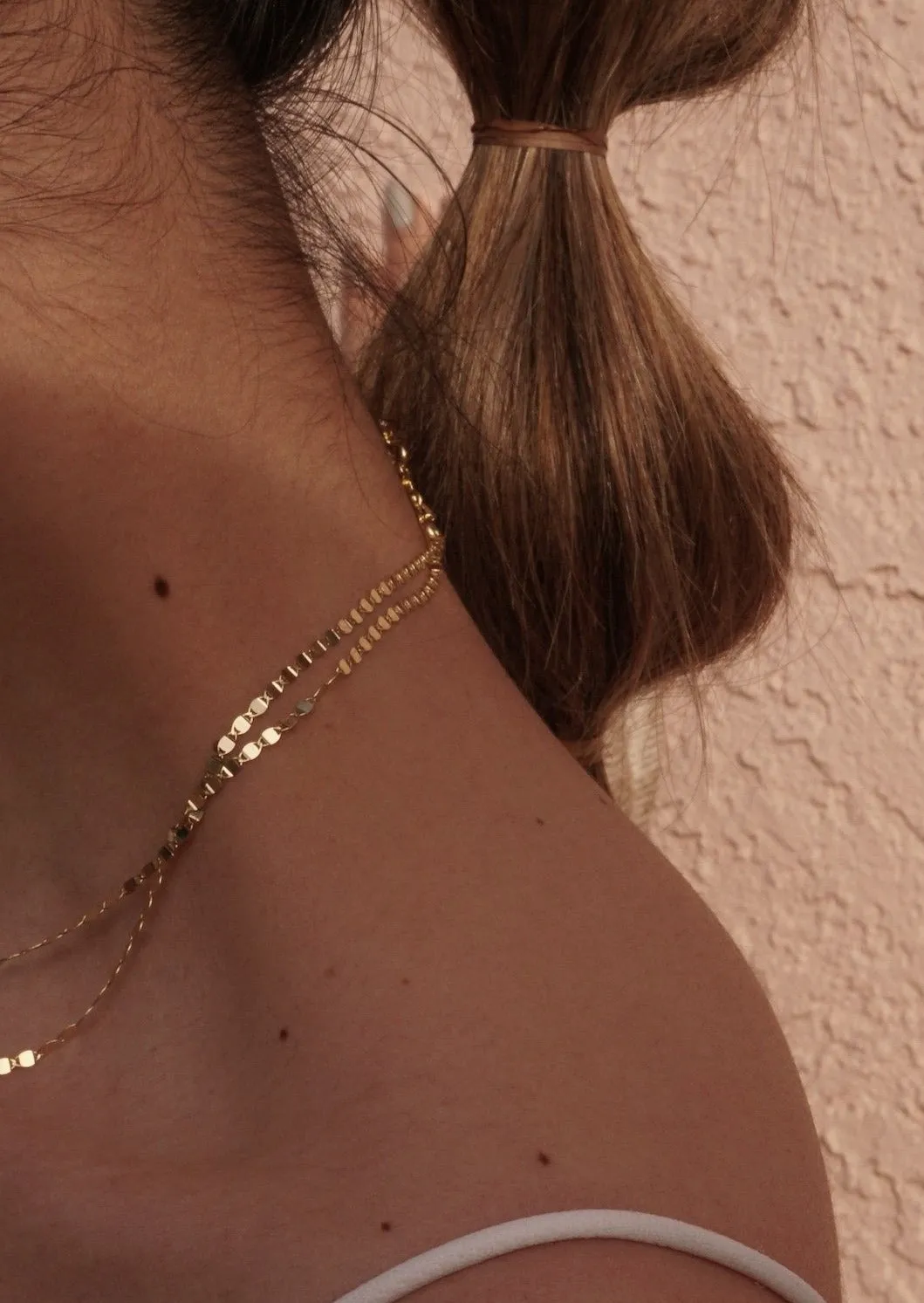 14k Gold Light Mirror Chain