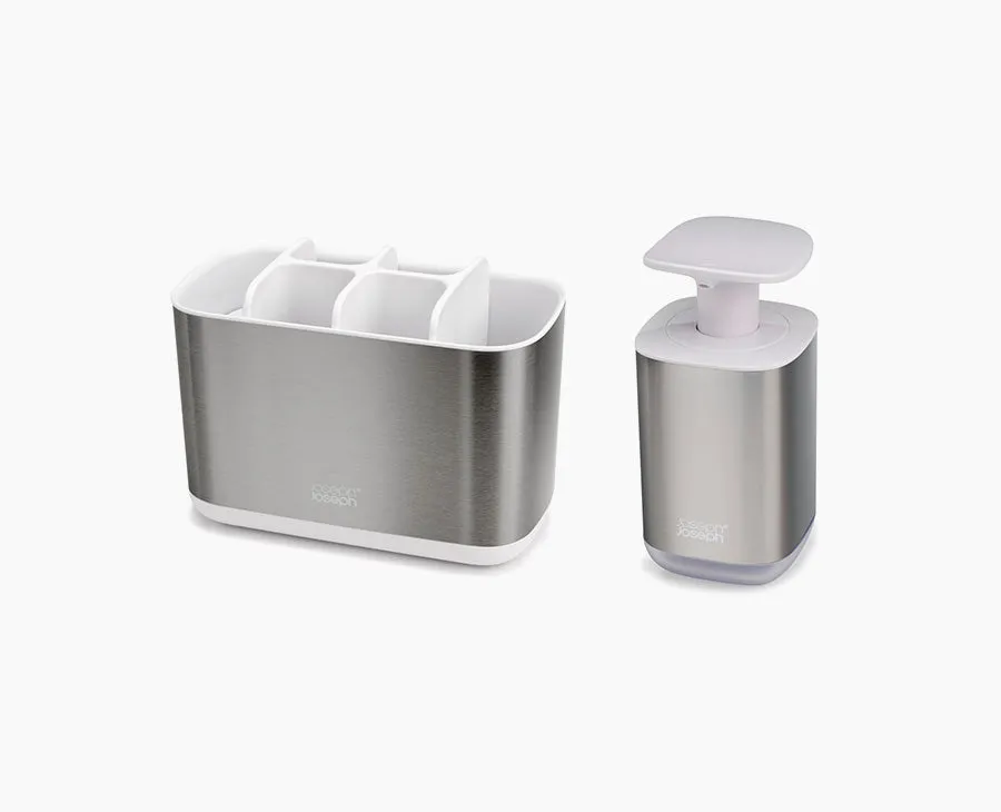 2-piece Stainless-steel Bathroom Sink Set