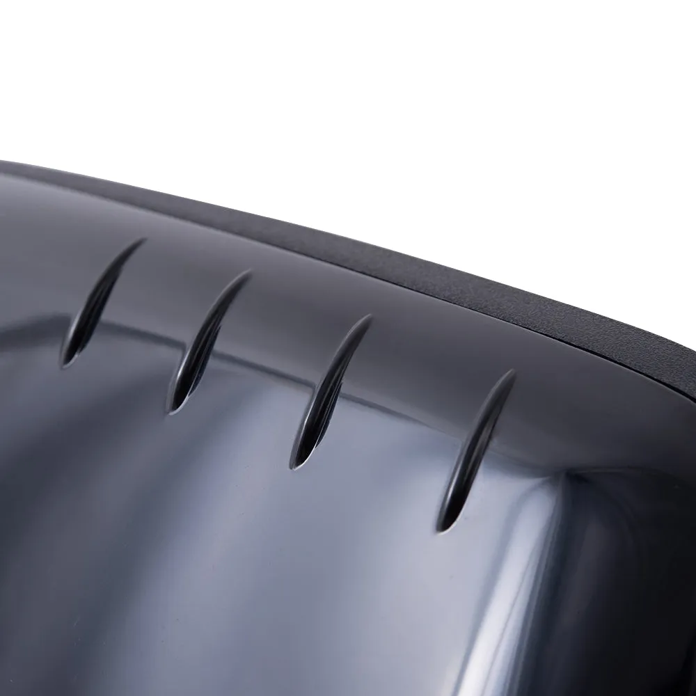 2008-2011 Ford Focus Power Mirror With Heat Textured Black Base With Paint To Match Black Cover Set LH RH