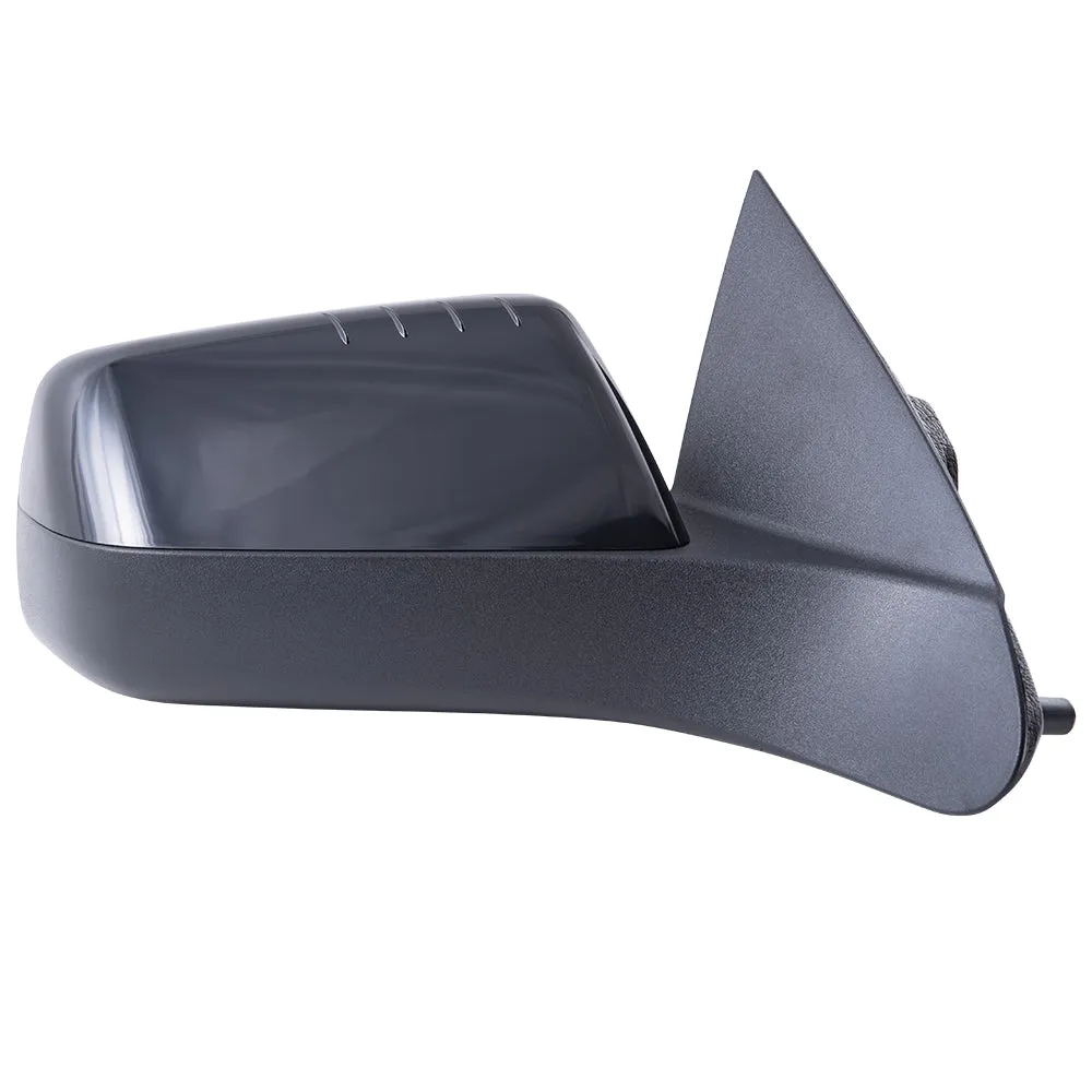 2008-2011 Ford Focus Power Mirror With Heat Textured Black Base With Paint To Match Black Cover Set LH RH