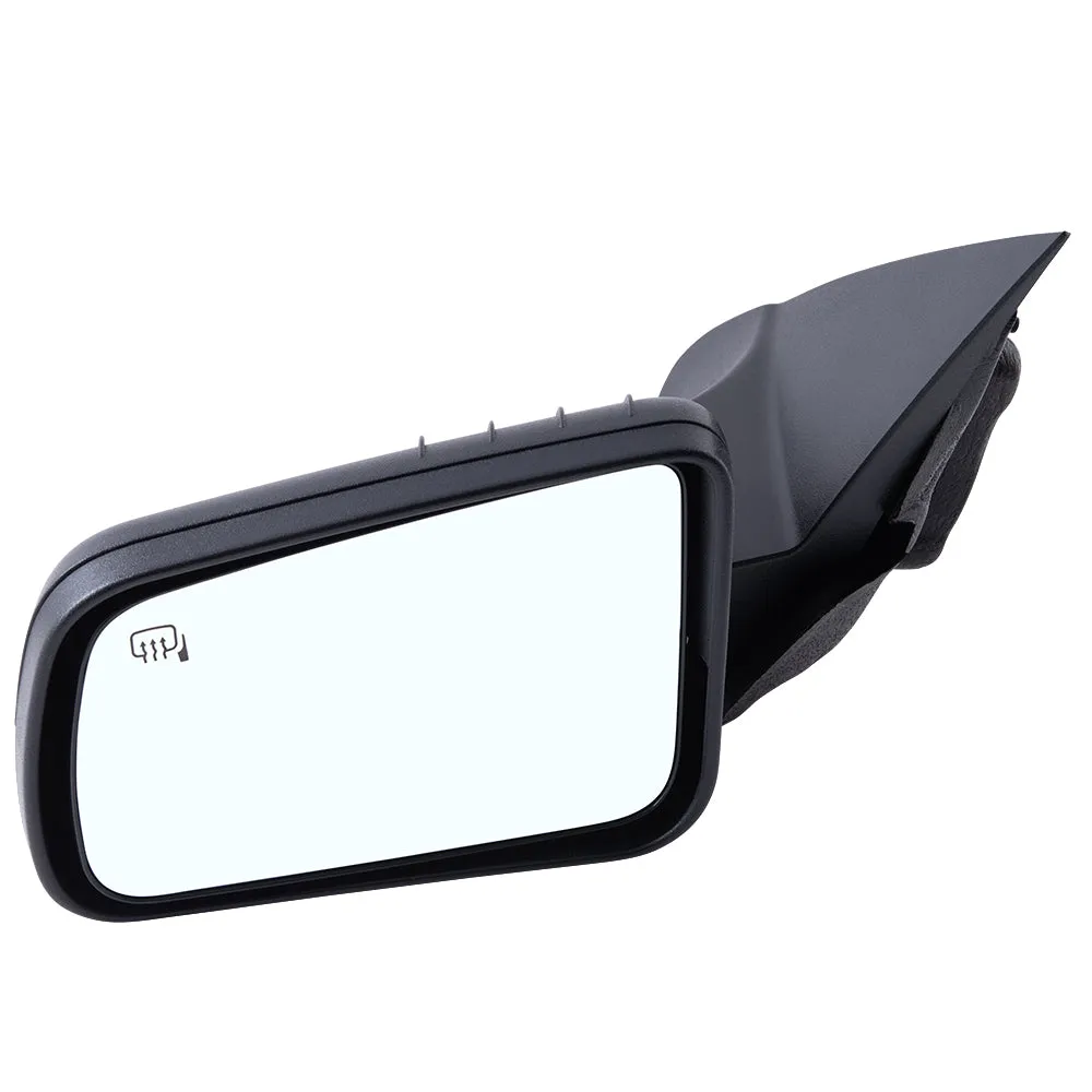 2008-2011 Ford Focus Power Mirror With Heat Textured Black Base With Textured Black Cover Set LH RH