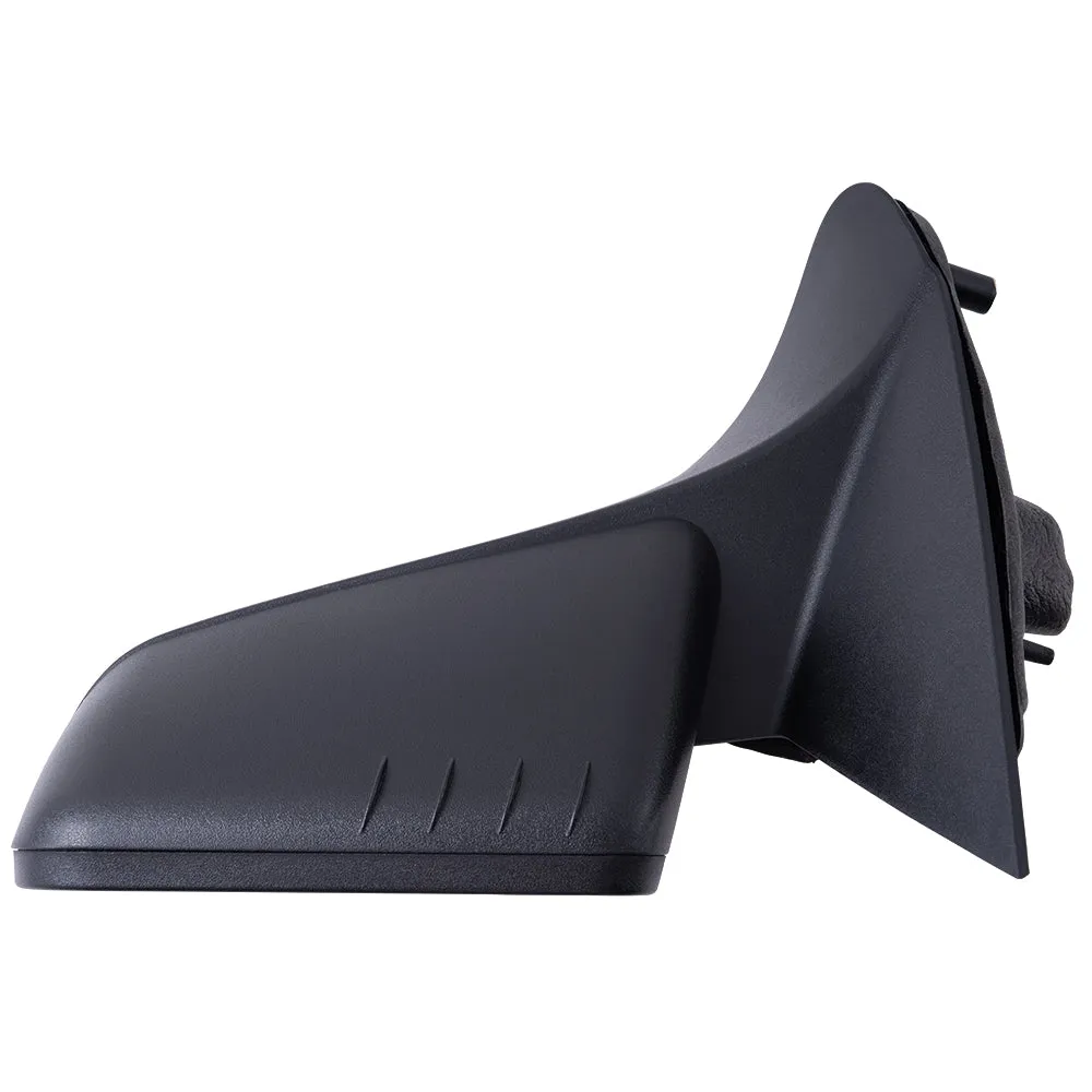 2008-2011 Ford Focus Power Mirror With Heat Textured Black Base With Textured Black Cover Set LH RH
