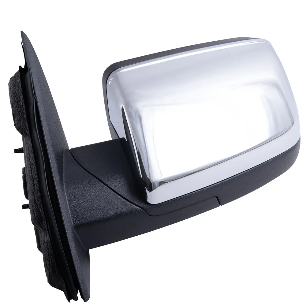2009-2012 Ford Flex Power Mirror Chrome Cover With Heat-Puddle Light-Memory Set LH RH