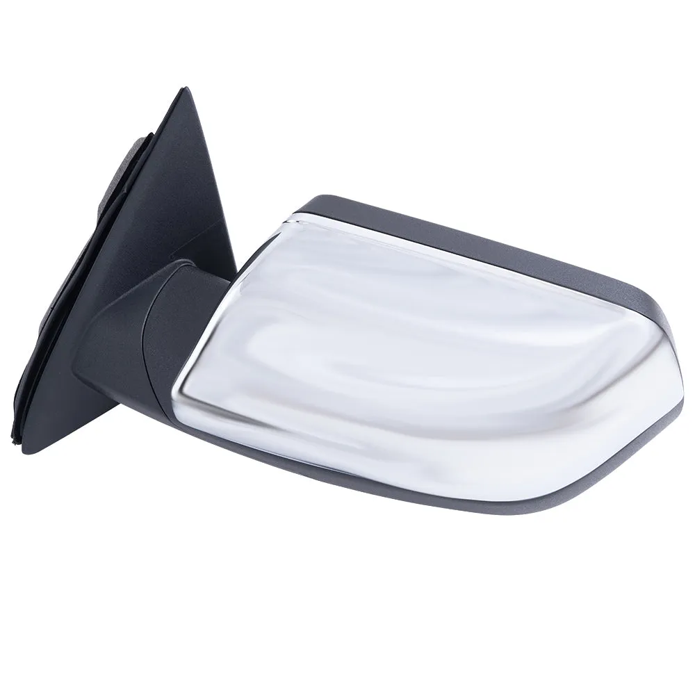 2009-2012 Ford Flex Power Mirror Chrome Cover With Heat-Puddle Light-Memory Set LH RH