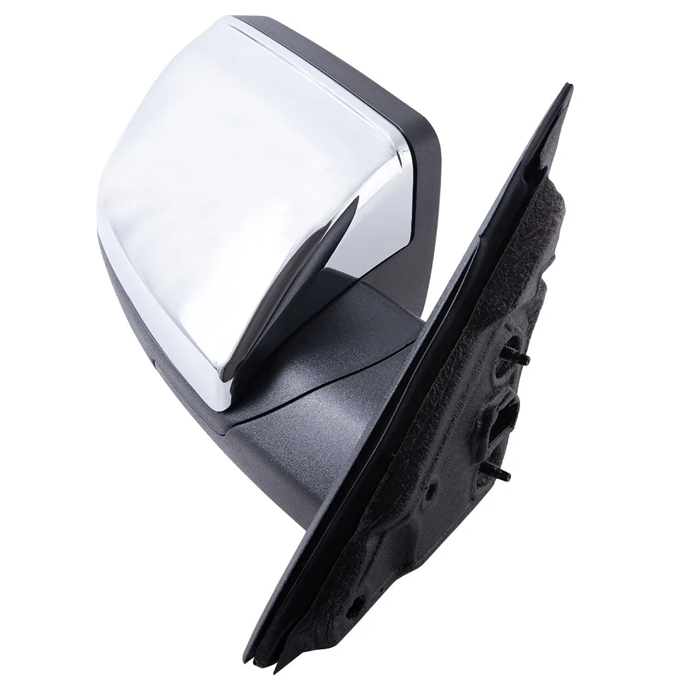 2009-2012 Ford Flex Power Mirror Chrome Cover With Heat-Puddle Light-Memory Set LH RH