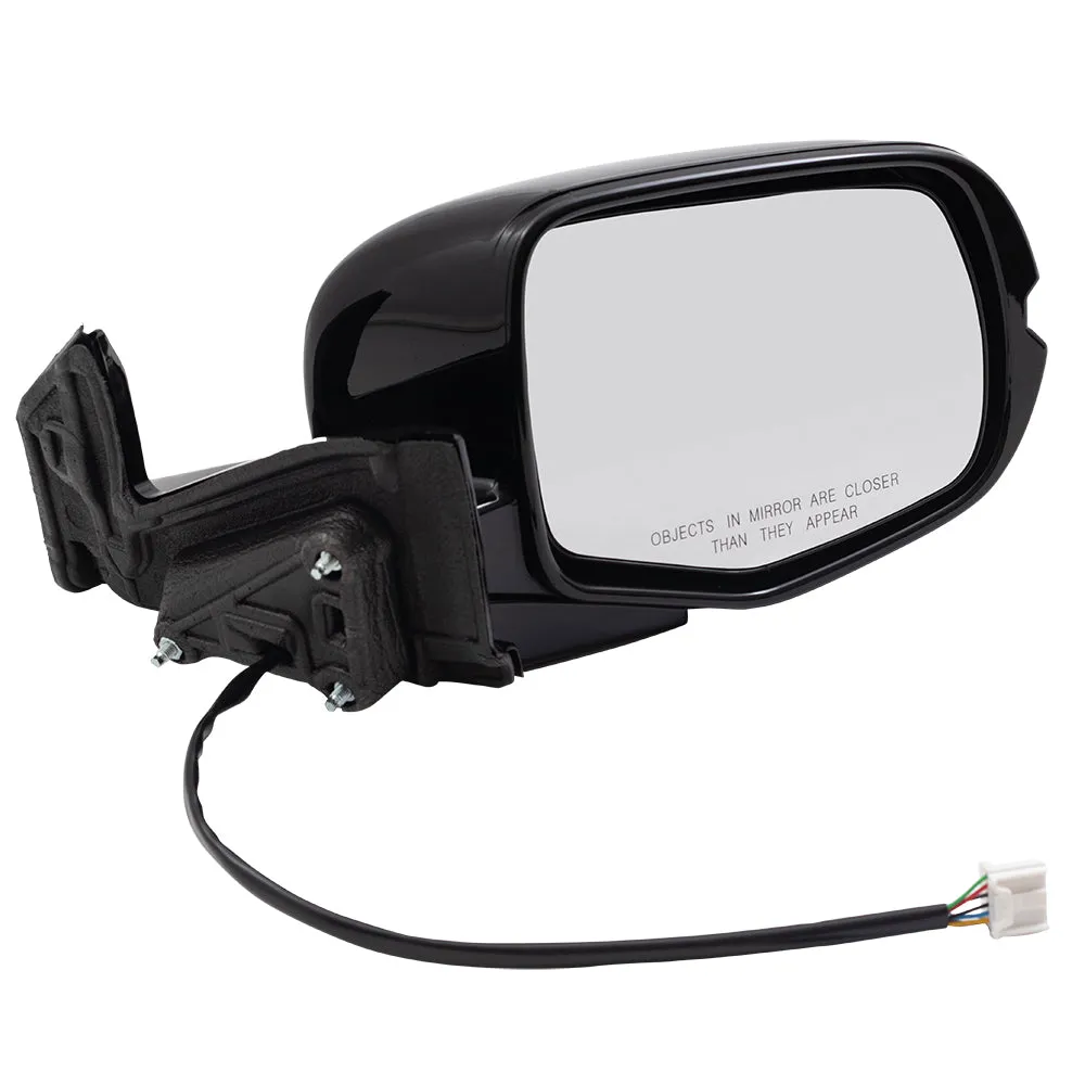 2017-2020 Honda Ridgeline Black Edition/RTL-E Power Door Mirror Assembly Paint To Match Black Manual Folding With Heat-Memory Without Signal-Auto Dimming-Side View Camera RH