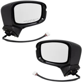 2018-2020 Honda Odyssey Power Door Mirror Assembly Paint To Match Black Power Folding With Heat-Signal-Memory Without Auto Dimming-Side View Camera Set LH RH