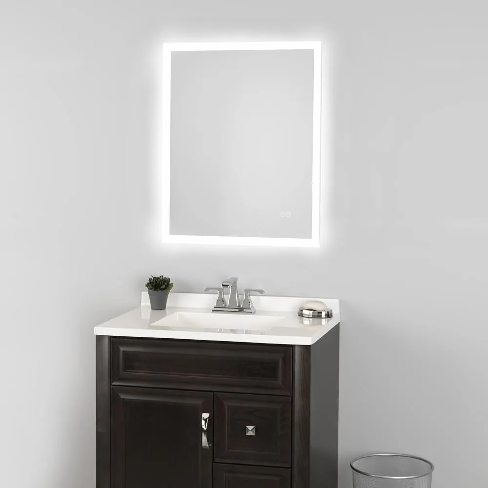 24 in. x 30 in. LED Wall Mirror with Bluetooth Speakers