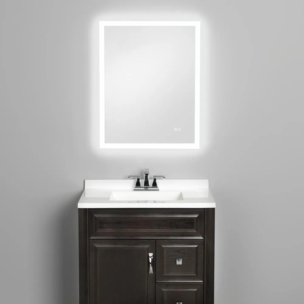 24 in. x 30 in. LED Wall Mirror with Bluetooth Speakers
