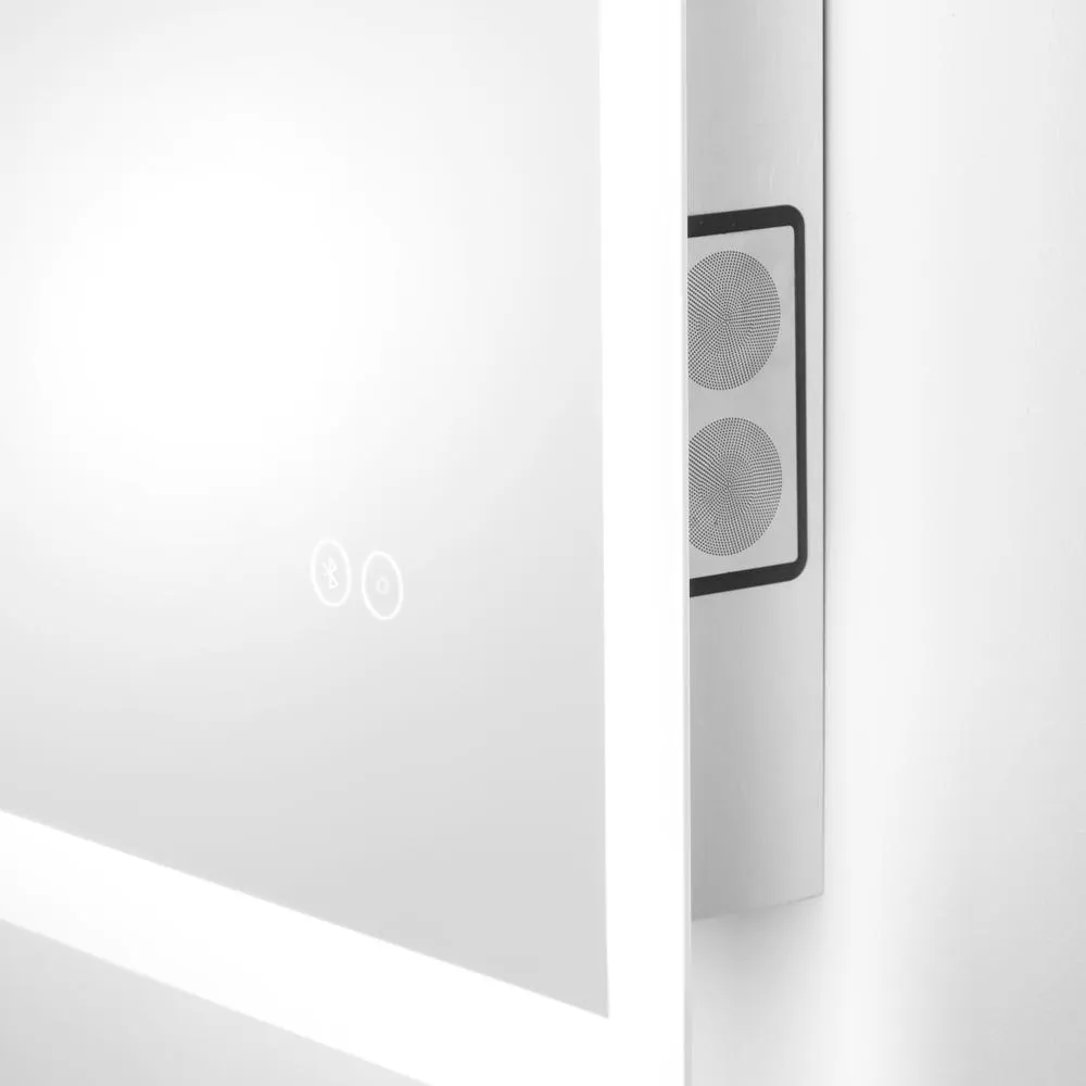 24 in. x 30 in. LED Wall Mirror with Bluetooth Speakers