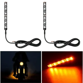 3.5 Inch 6-5050-SMD Amber LED Light Strip 2PCS