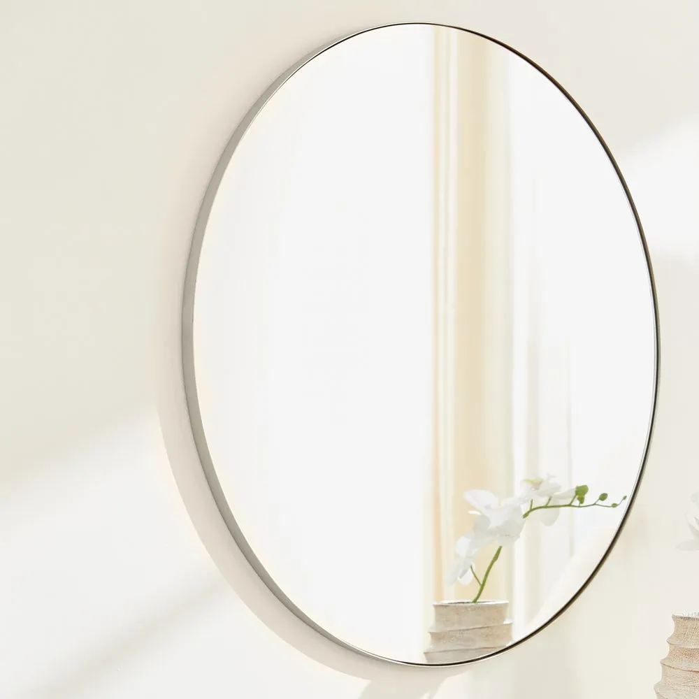 36" ROUND MIRROR- SILVER