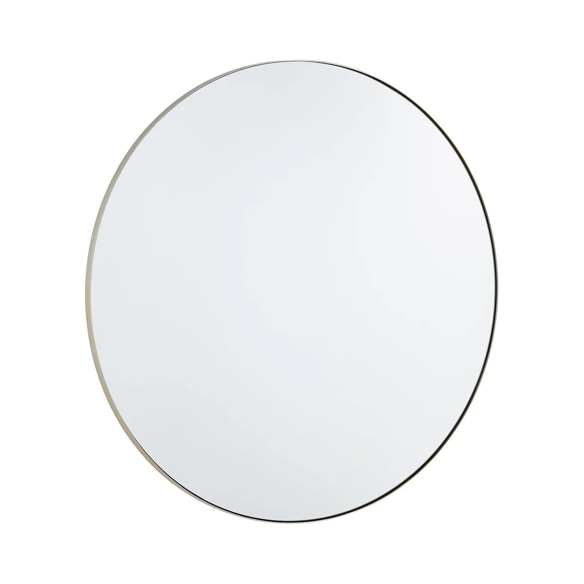 36" ROUND MIRROR- SILVER