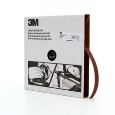 3M™ Utility Cloth Roll 314D, P80 J-weight, 1 in x 50 yd, 5 ea/Case