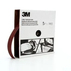 3M™ Utility Cloth Roll 314D, P80 J-weight, 2 in x 50 yd, 5 ea/Case