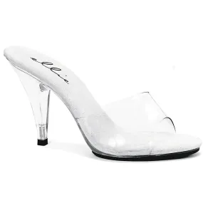 405-VANITY 4" Heel Clear Mule.