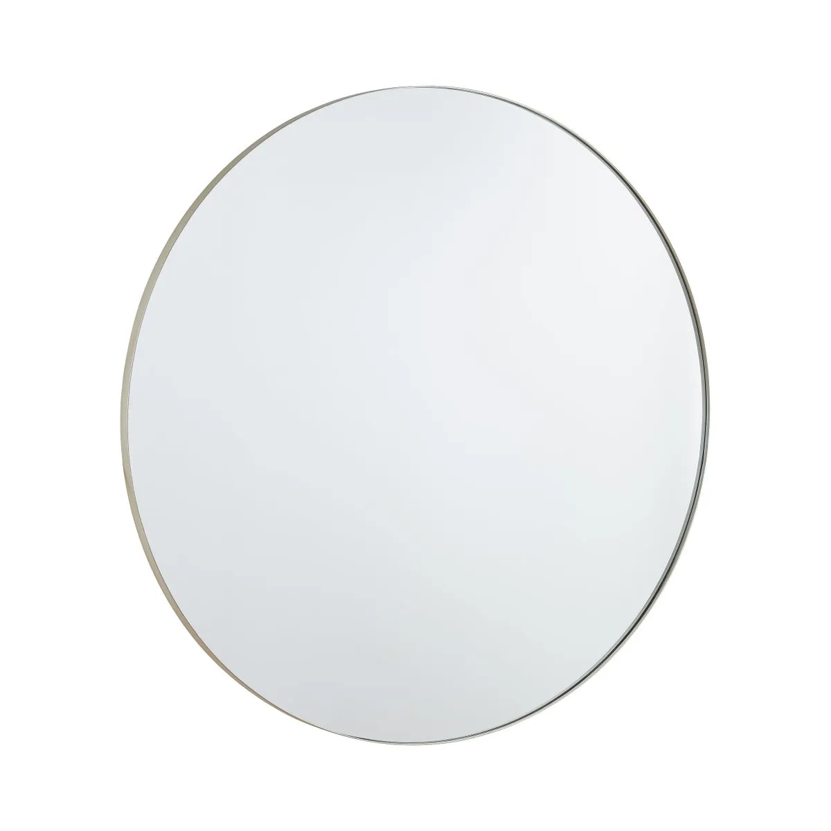 42" ROUND MIRROR- SILVER