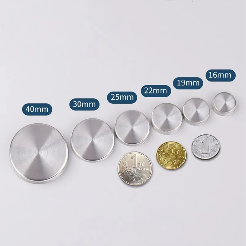 4PCS Billboard decoration nails glass fasteners mirror fixing nails stainless steel decoration screw covers furniture hardware
