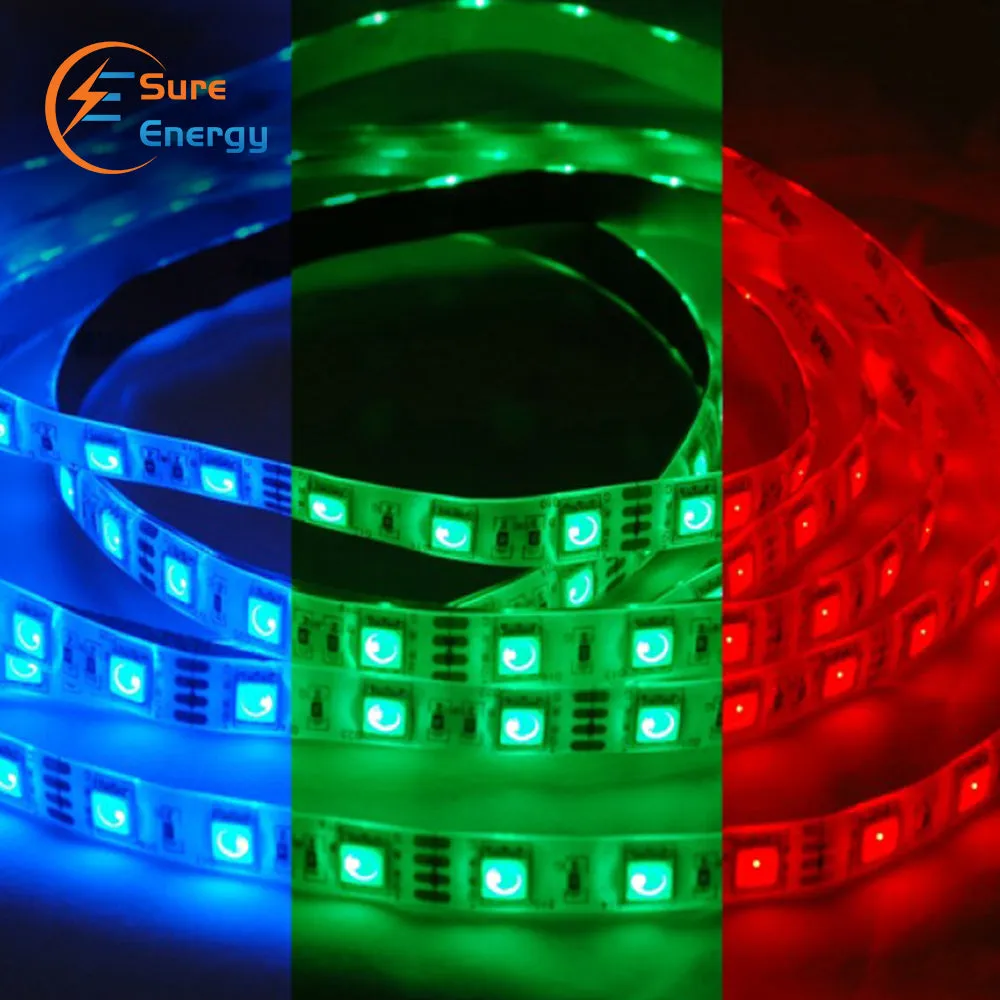 5 Meter RGB LED Strip Kit with 60 LEDs per meter, Controller   Remote   12V 2A Adapter & UK Plug, IP65