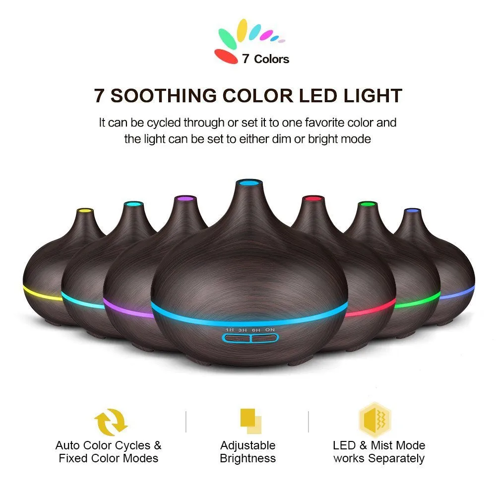 550ml Aromatherapy Air Purifier Ultrasonic Humidifier