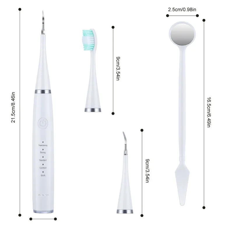 6-in-1 Portable Electric Toothbrush Set Removal of Dental Calculus