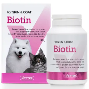 $8 OFF/BUNDLE DEAL: (Exp 2Jul25) Vetter Biotin Skin & Coat Health Supplement for Cats & Dogs 90g