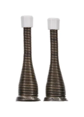 Ace 3 in. W Metal Antique Gold Spring Broad Base Door Stop Mounts to door and wall