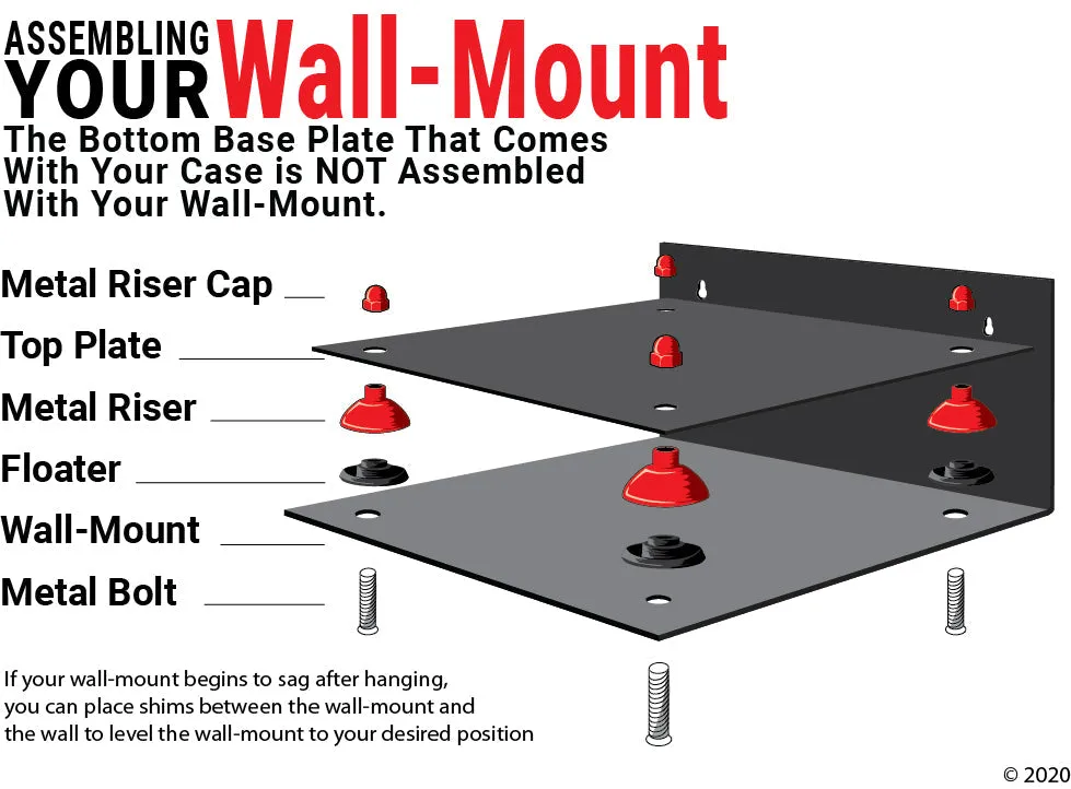 Acrylic Soccer Ball Display Case - Mirror Wall Mounts (B02/A027)