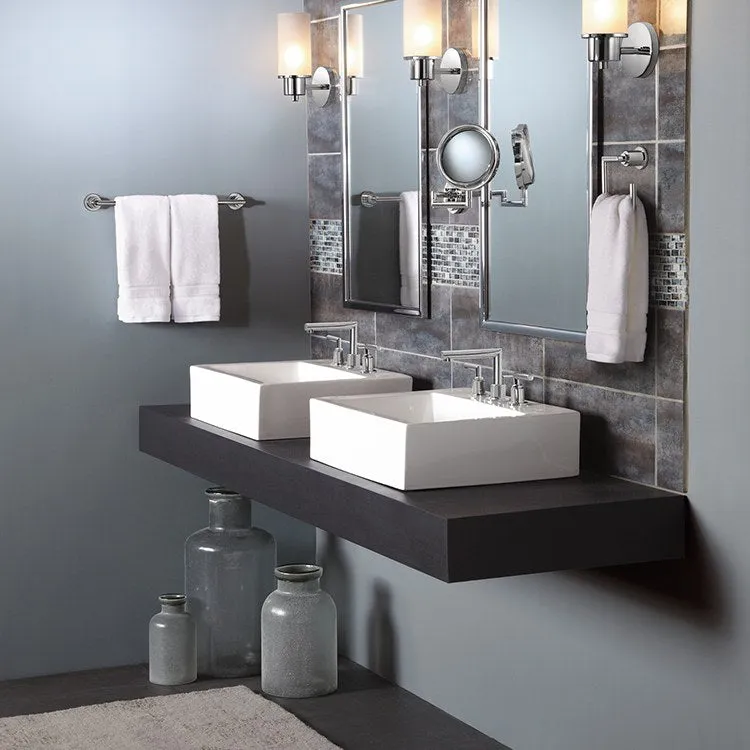 Arris Wall-Mount Dual-Sided Magnifying Mirror