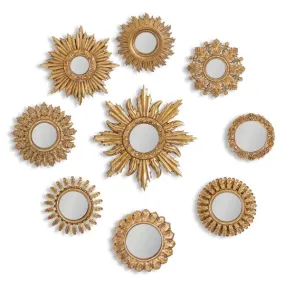 Assorted Gold Ornate Mirrors
