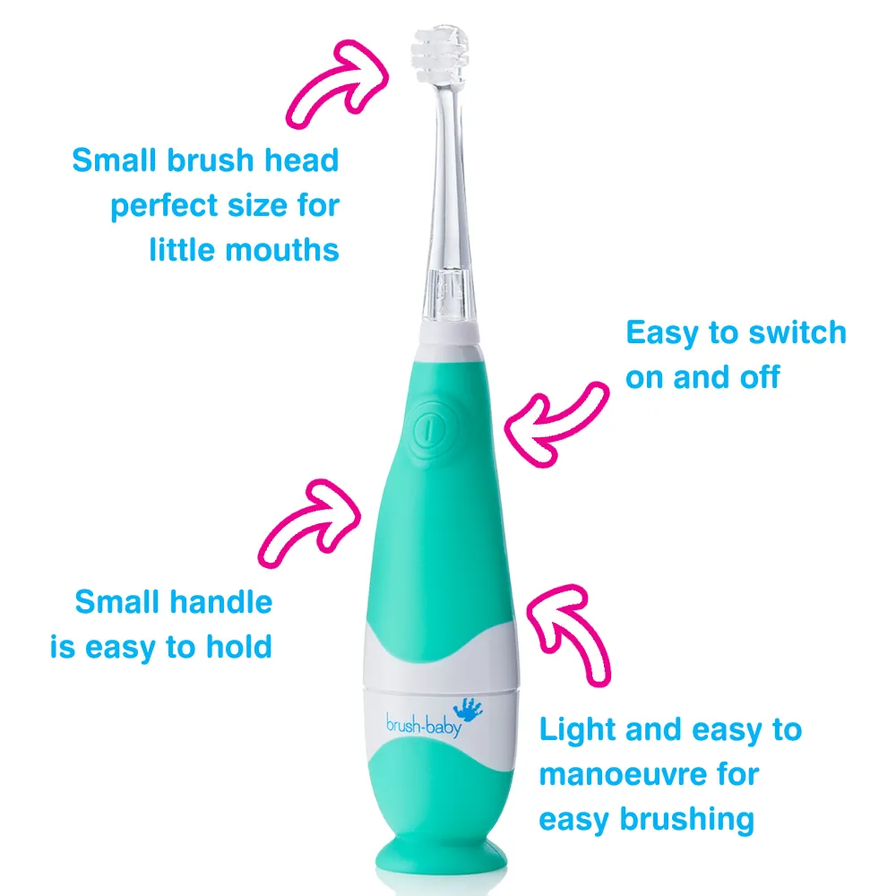 BabySonic® Pink Electric Toothbrush for Toddlers (Pack of 2)