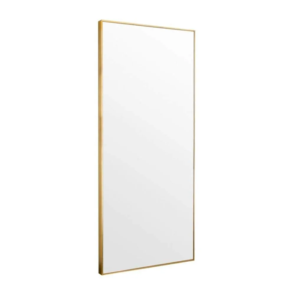 Bella Leaner Wall Mirror Brass 90X180CM