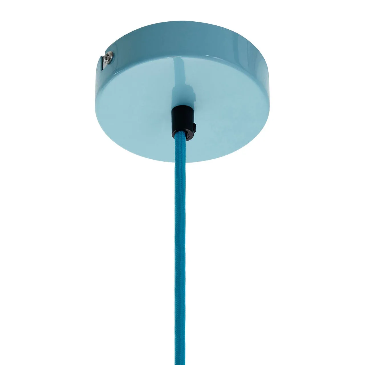 BLUE METAL WIRE PENDANT LIGHT