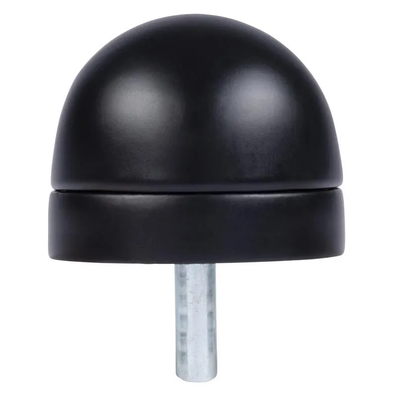 Brinks Commercial Steel Matte Brass/Black Door Stop Mounts to floor 1.75 in.