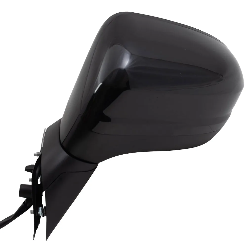 Brock Aftermarket Replacement Driver Left Paint to Match Black Power Mirror with Heat Compatible with 2014-2015 Honda Civic