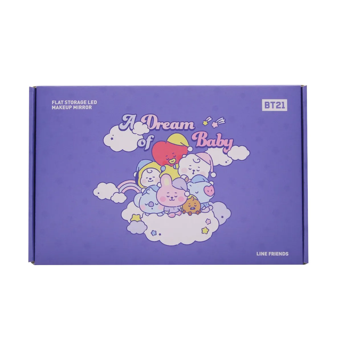 BT21 A DREAM OF BABY LED FLAT STORAGE DESK MAKEUP MIRROR