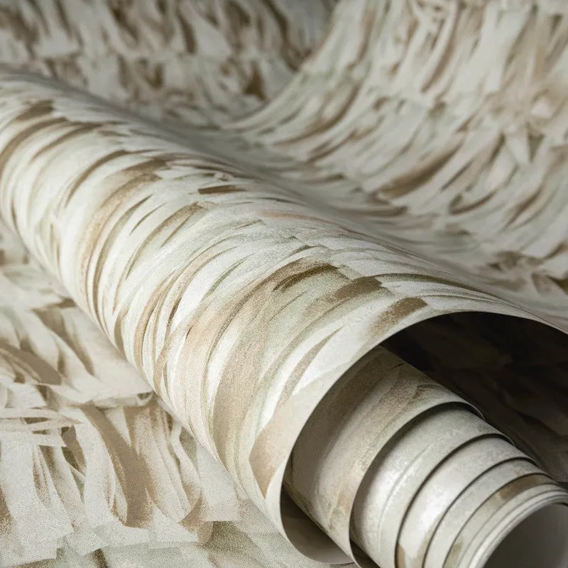 Calma Paper Strips Wallpaper in Sage