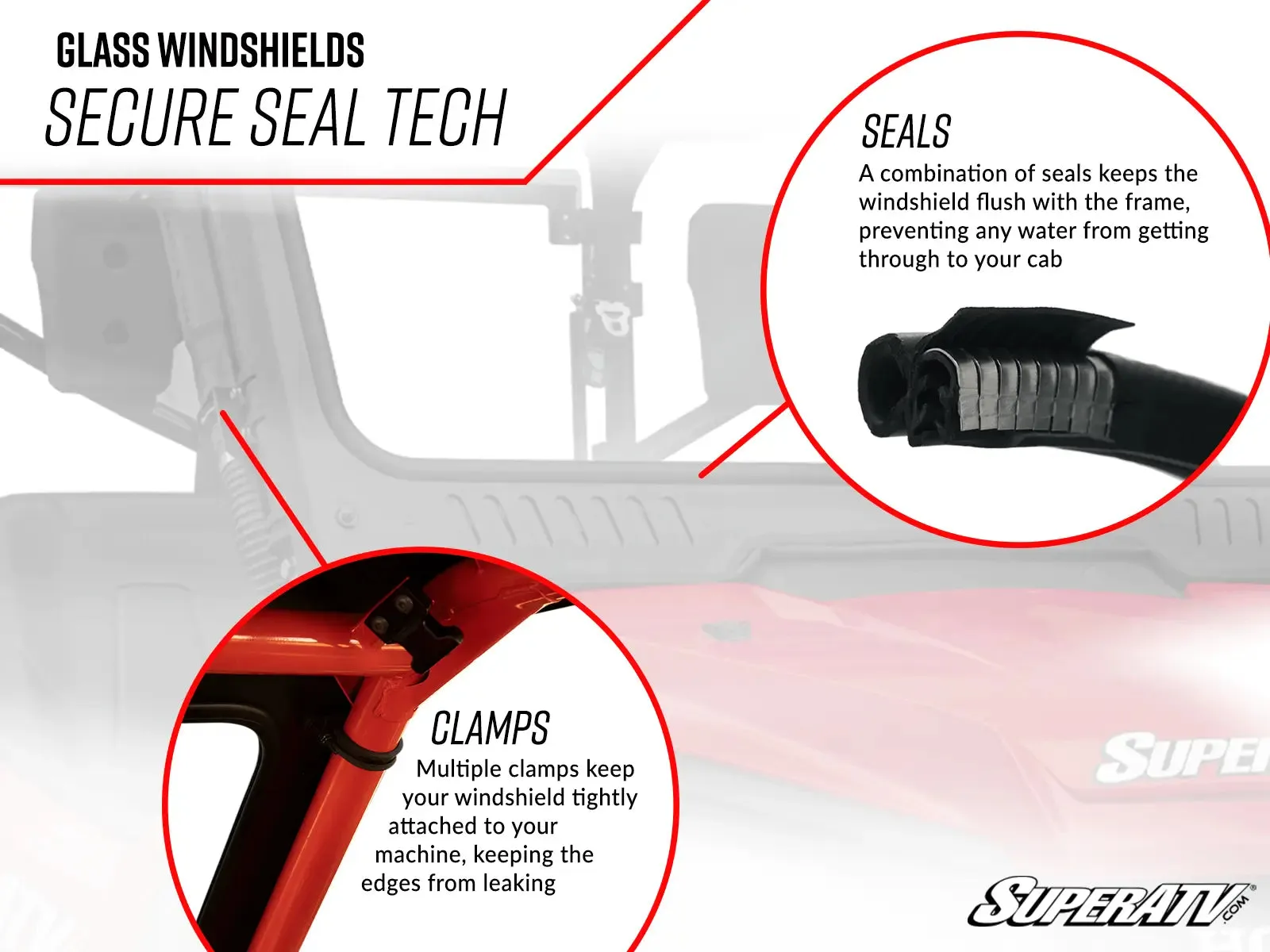 CAN-AM MAVERICK X3 GLASS WINDSHIELD