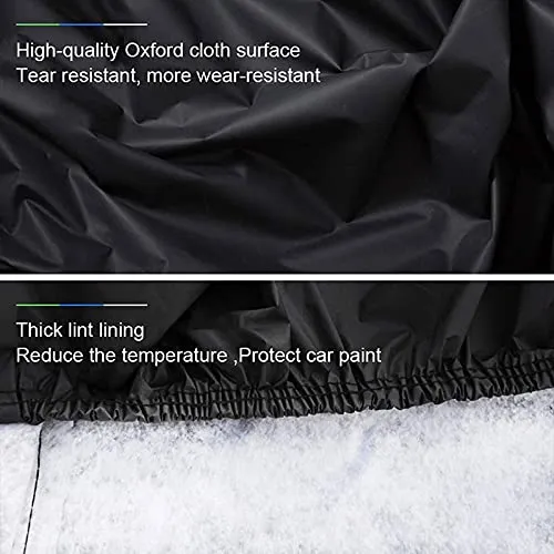 Car Cover Compatible with Volkswagen VW lD.3 ID.4 T-Cross T-ROC UP! All-Weather Protection Outdoor Car Cover Waterproof Windproof dust-Proof Anti-Snow (Color : Silver, Size : ID.4)