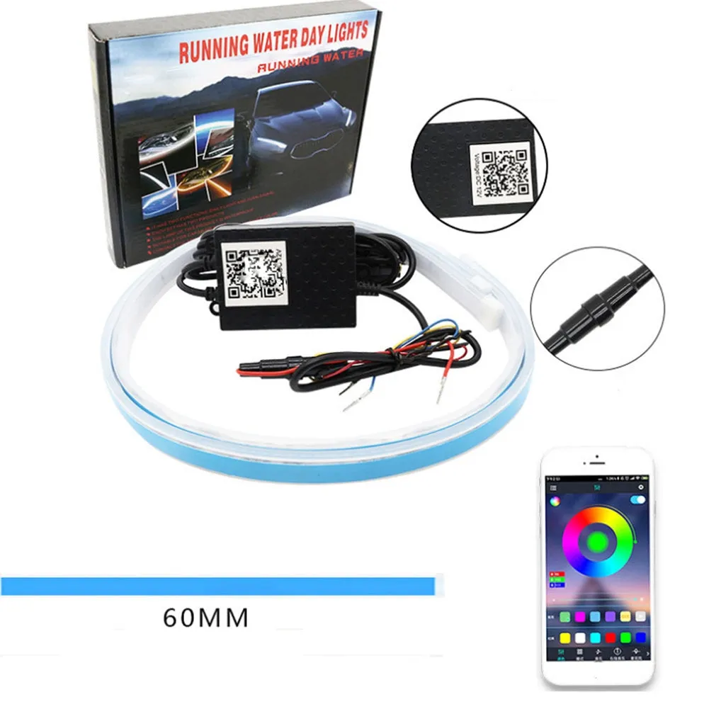Car  Sequential  Light Flowing Rgb Daytime Running Light Drl