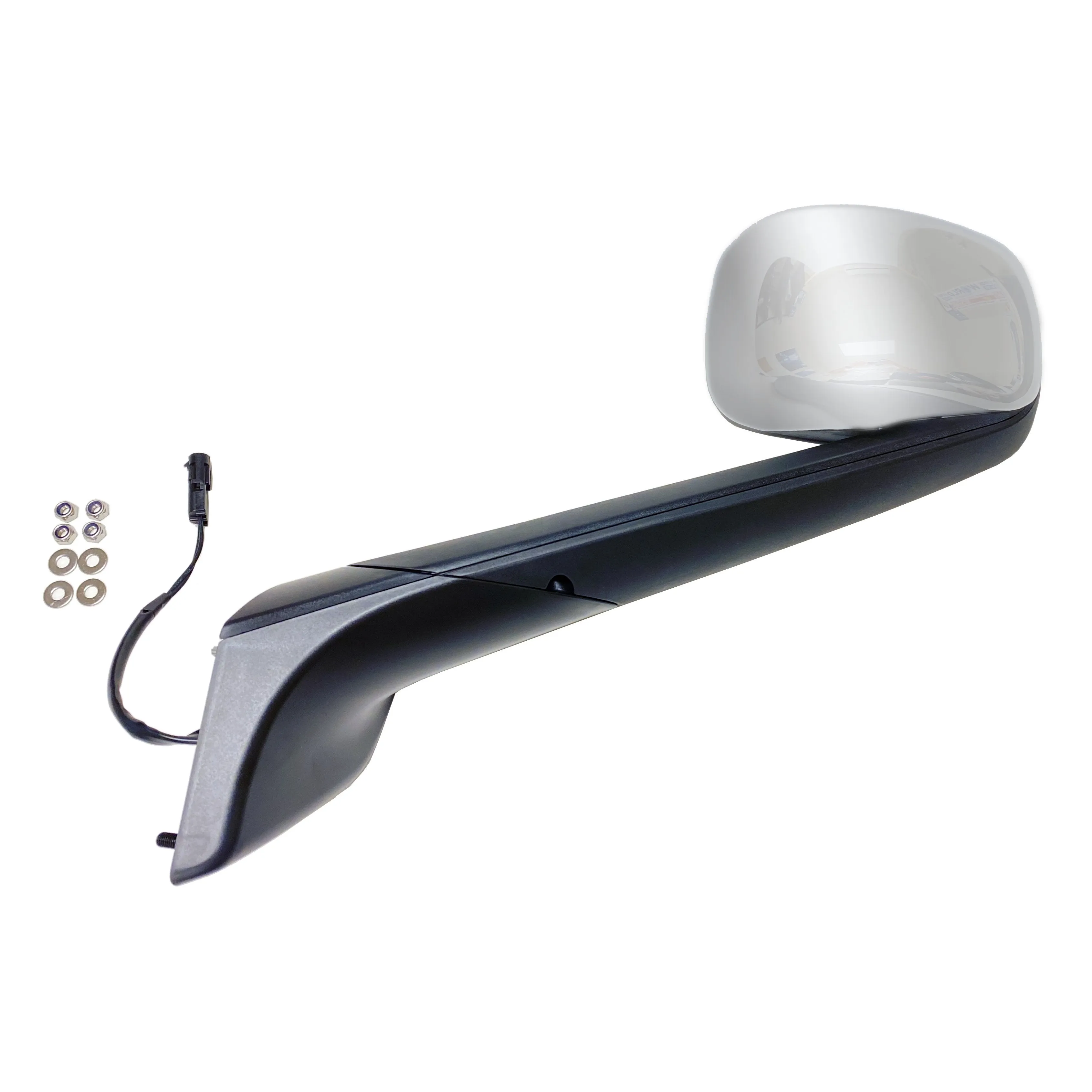 Chrome Heated Hood Mirror Replacement For Freightliner Cascadia 2018  Driver Side | F247749