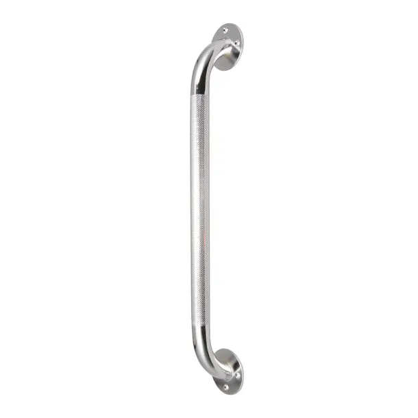 Chrome Knurled Grab Bar, 18" (1EA)