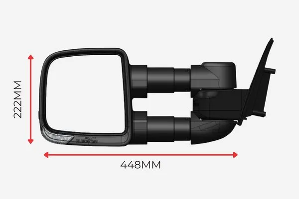 Clearview Compact Towing Mirrors for Ford Everest Next Gen 2022- Feb 2023