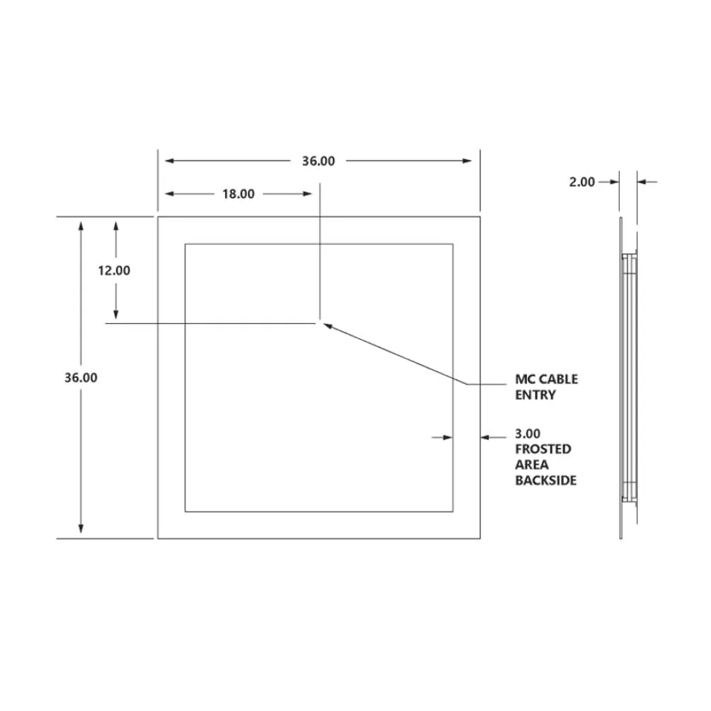 Cordova Celestino LED Bathroom Mirror Wiith Natural Surround Lighting