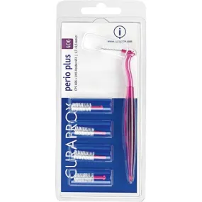 Curaden Cps 406 Perio Plus Interdental brush with replaceable heads Pink White, Curaprox