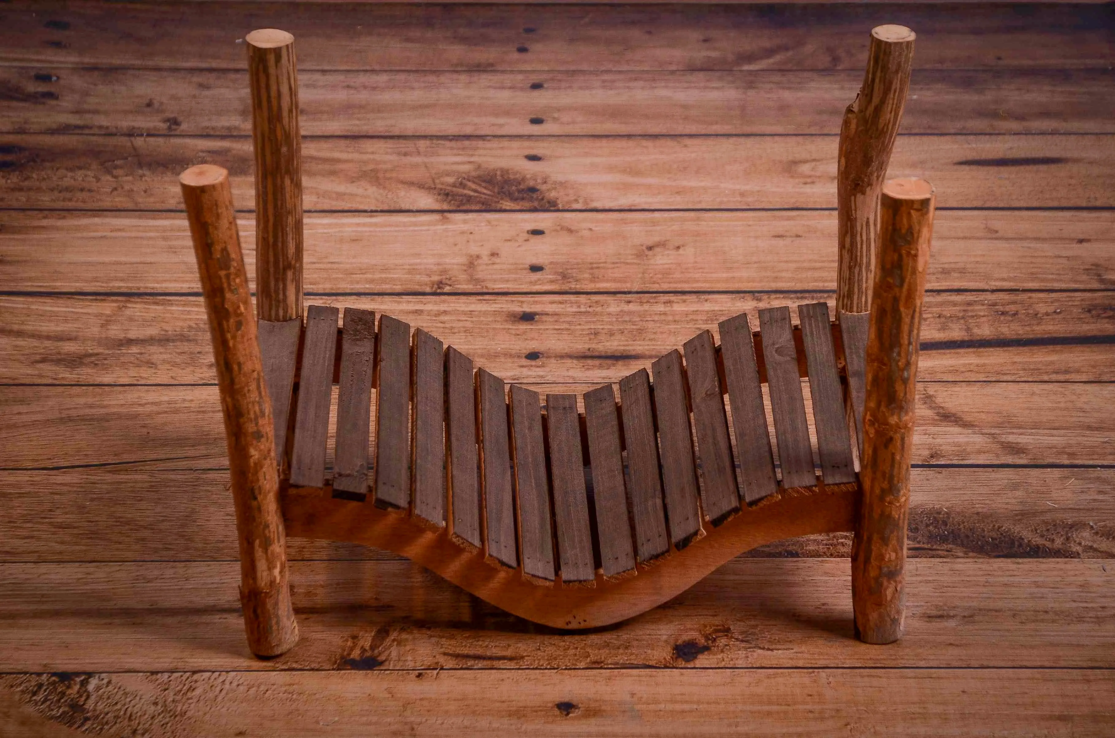 Curved Rustic Bed