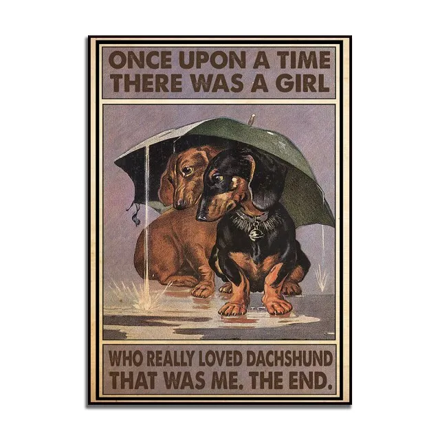 Dachshund Dog Poster Wall Decoration