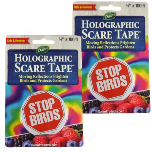 Dalen Holographic Scare Tape™ - Full Spectrum Ribbons for Frightening Birds (3/4" X 100 ft)