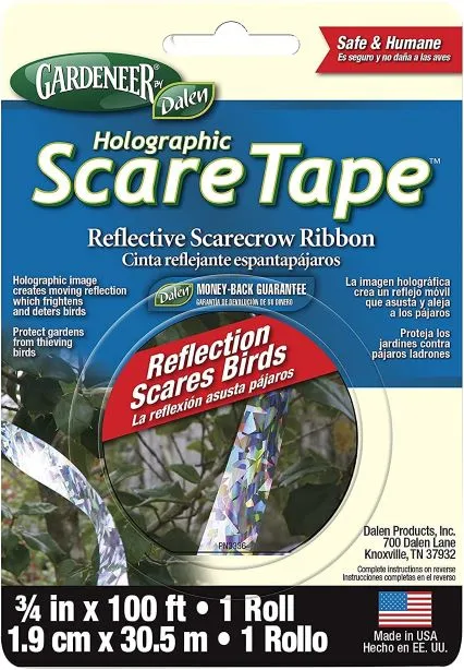 Dalen Holographic Scare Tape™ - Full Spectrum Ribbons for Frightening Birds (3/4" X 100 ft)